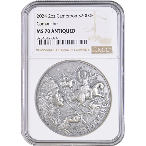 Comanche MS 70 Antiqued NGC