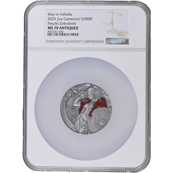 Freydis Eiriksdottir MS 70 Antiqued NGC
