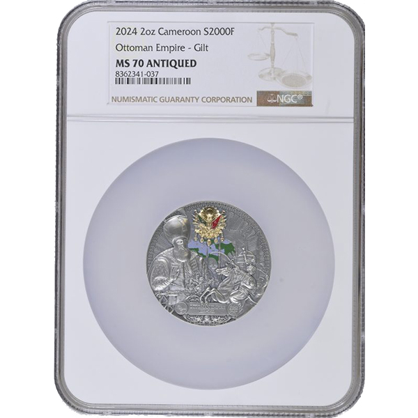Ottoman Empire MS 70 Antiqued NGC