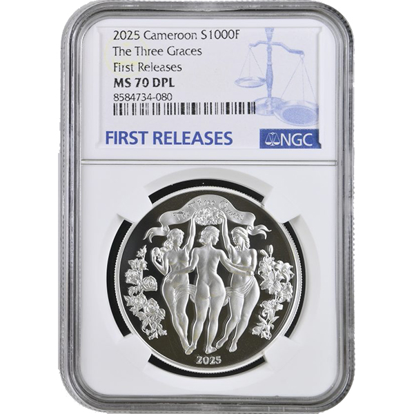 The Three Graces Premium Bullion MS 70 DPL NGC First Releases